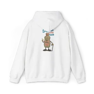 Hoodie 020 Back White